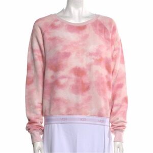 UGG Pink & White Cotton Tie-Dye Print Warm & Cozy Sweatshirt Top XS